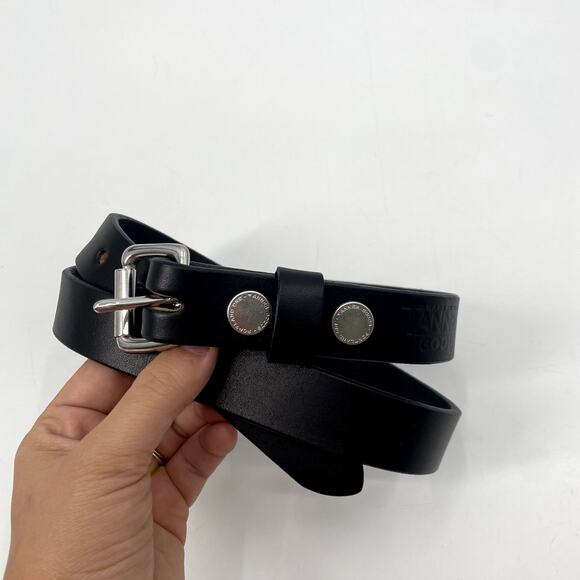 Tanner goods USA men's black leather Daily Belt - Picture 5 of 10